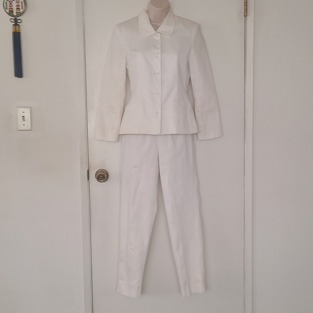 Vintage White Pants Suit